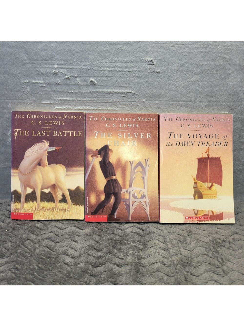 The Chronicles Of‎ Narnia C.S. Lewis Paperback Scholastic 1995 Lot Of 3 Books